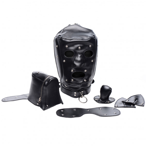 Master Series Muzzled BDSM Hood  5