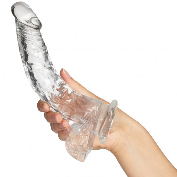 King Cock Gode Transparent avec Testicules 20 cm  50