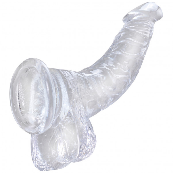 King Cock Gode Transparent avec Testicules 20 cm  3