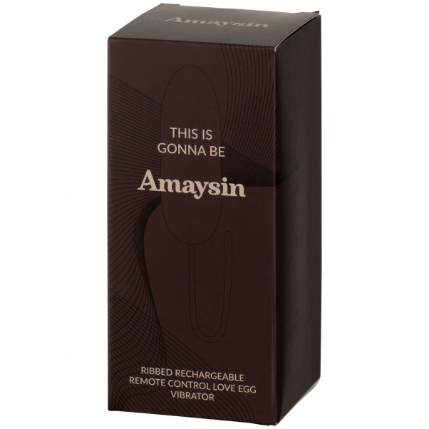 Amaysin Œuf Vibrant Nervuré Rechargeable et Télécommandé  100