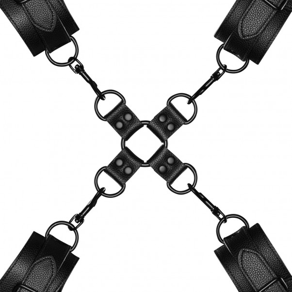 Obaie Hogtie Menottes pour Poignets et Chevilles en Cuir Synthétique  2