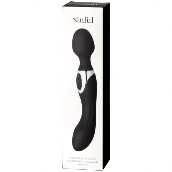 Sinful Curvy Double Pleasure Vibromasseur Wand Rechargeable  52