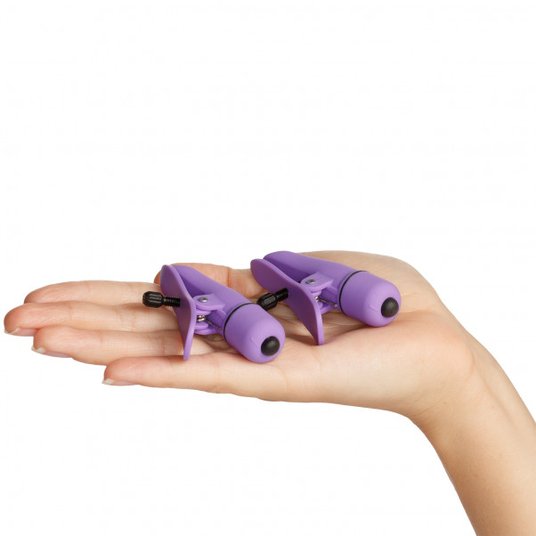 Nipplettes Brystklemmer med Vibrator Purple  50
