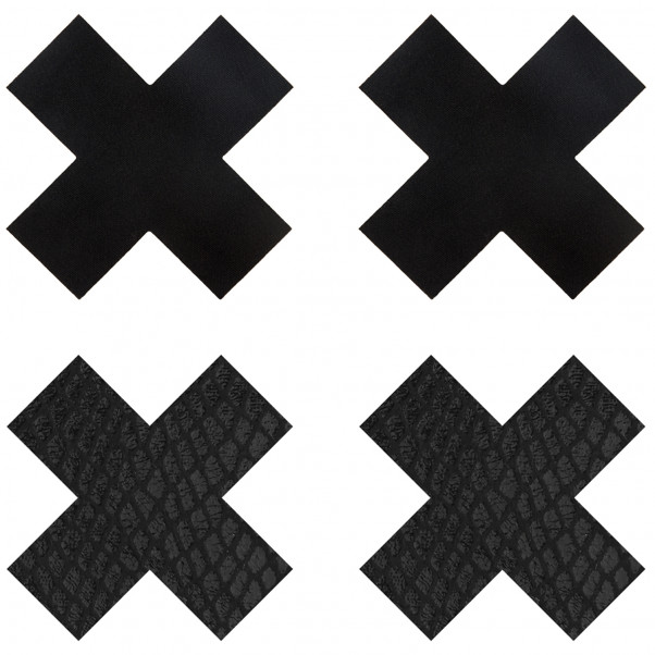 Peekaboos Cache-Tétons Autocollants en Croix Lot de 2  1