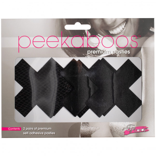Peekaboos Cache-Tétons Autocollants en Croix Lot de 2  100