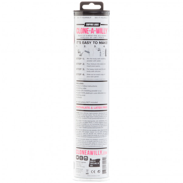 Clone-A-Willy Clone Your Penis Glow in the Dark Kit Rose  90