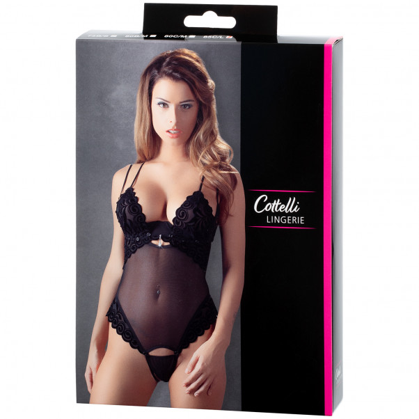 Cottelli String Body med Rhinsten Pack 100