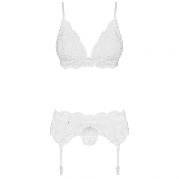 Obsessive Ensemble Lingerie en Dentelle Blanc  3