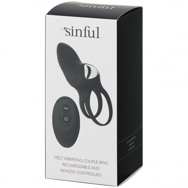 Sinful Melt Anneau Masculin Vibrant pour Couple Télécommandé et Rechargeable  90