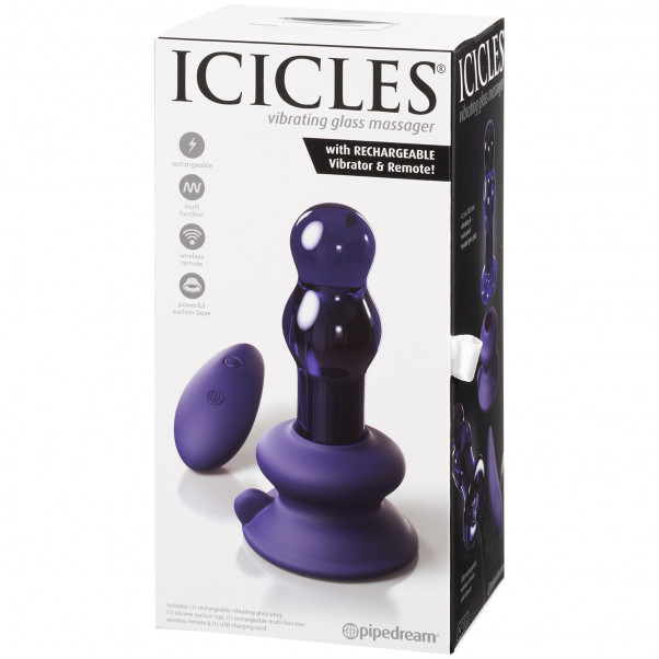 Icicles No 83 Fjernbetjent Glas Dildo  90