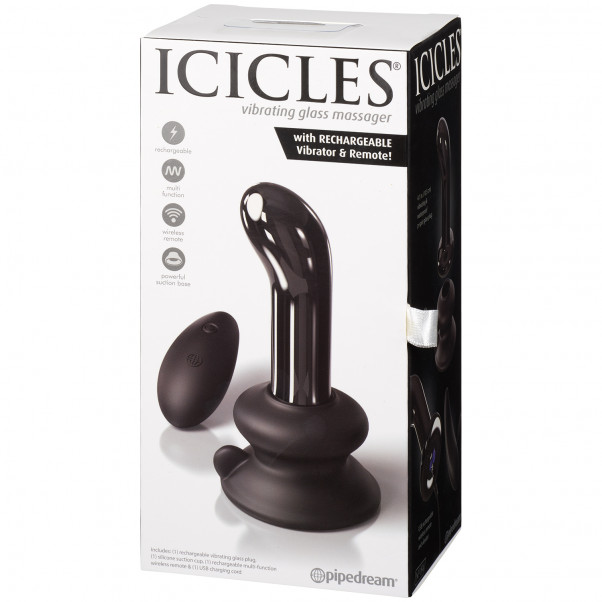Icicles No 84 Fjernbetjent P-Punkts Glas Dildo  90