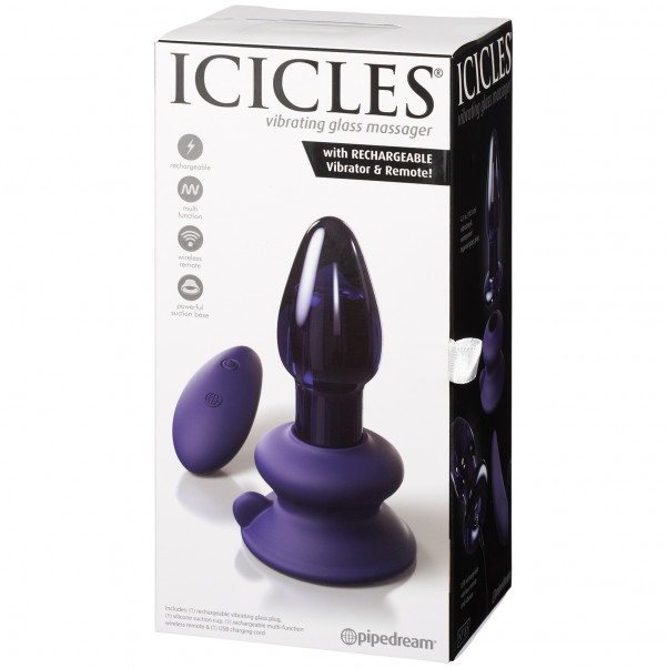 Icicles No 85 Fjernbetjent P-Punkts Glass Dildo  90