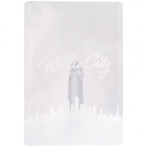 Willie City Gode Ventouse Réaliste Transparent 13cm  90