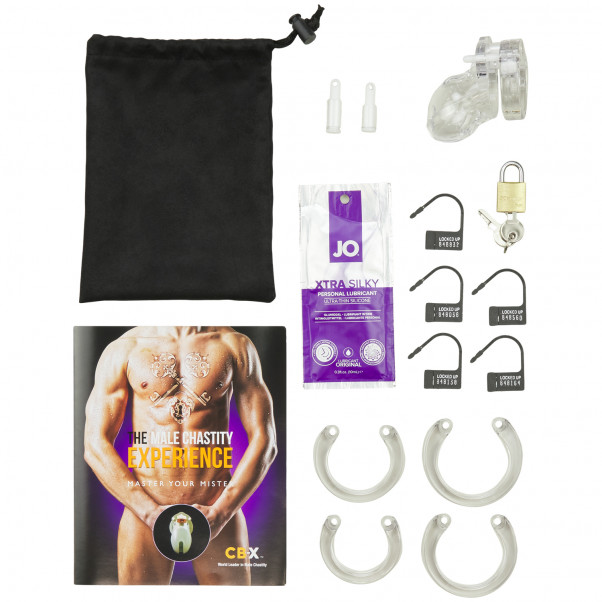 CB-X Mr. Stubb Cage de Chasteté Transparente 4,45 cm Le paquet contient 80