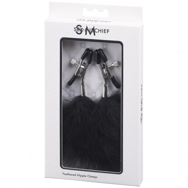 Sex & Mischief Feathered Nipple Clamps Pack 90
