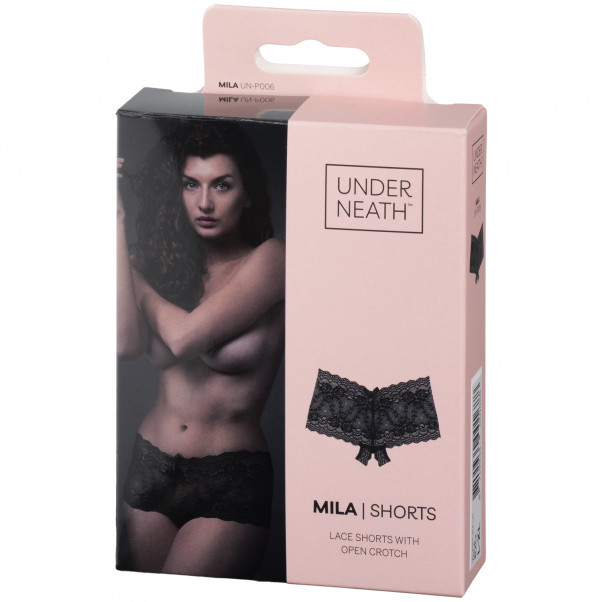 Underneath Mila Crotchless Lace Briefs Pack 90