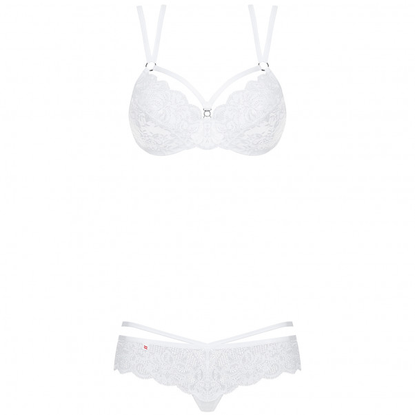 Obsessive Ensemble Lingerie Blanc en Dentelle Image du produit 3