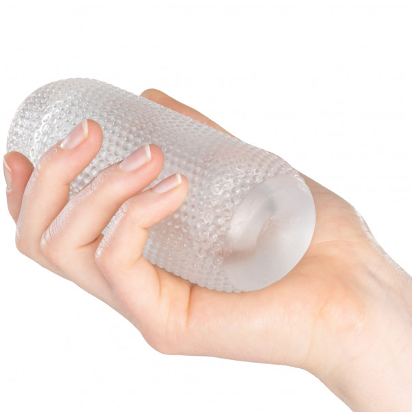 Mr. Membr Masturbateur Transparent Structure Nervurée Image du produit avec des mains 50