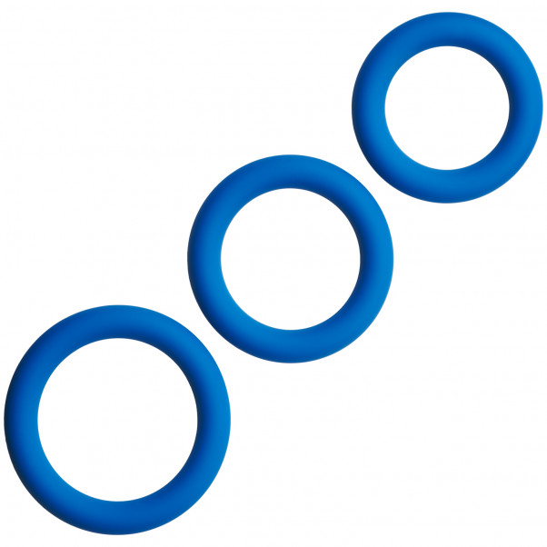 Mr. Membr Ensemble d'Anneaux Péniens Bleus Extra Épais Image du produit 2