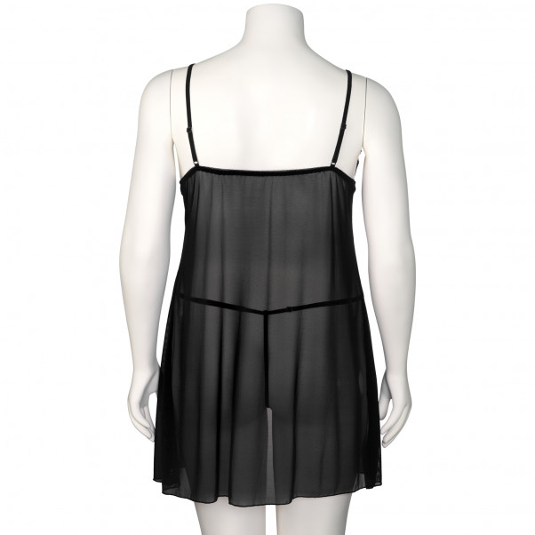 NORTIE Gro Ensemble Nuisette en Dentelle Noire Grande Taille Image du produit 8