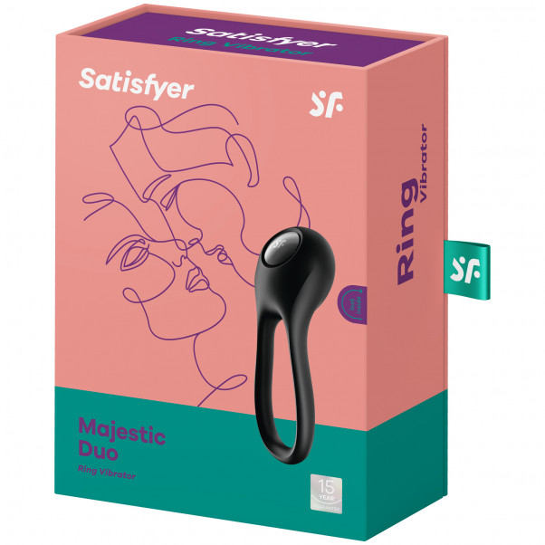 Satisfyer Majestic Duo Anneau Masculin Vibrant Image de l'emballage 90