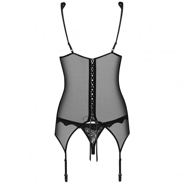 Obsessive Emperita Corset avec Porte-jarretelles & String Image du produit 4