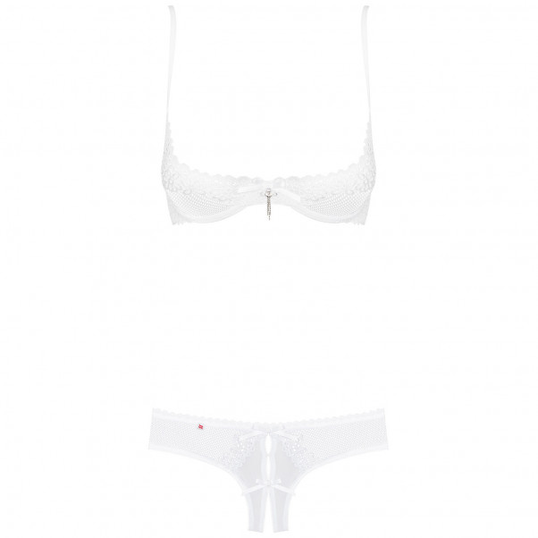 Obsessive Alabastra Ensemble Bonnet Ouvert Blanc Image du produit 3