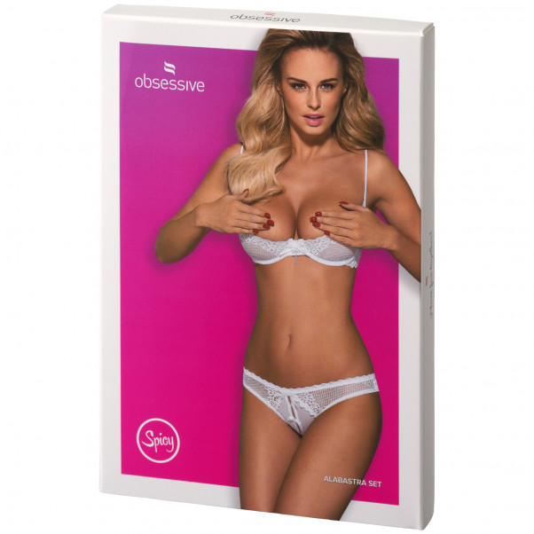 Obsessive Alabastra Ensemble Bonnet Ouvert Blanc Image de l'emballage 90