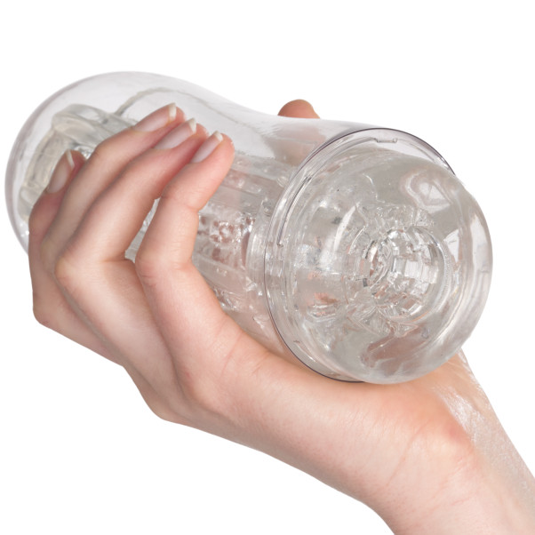 PDX Viewtube See-Thru Stroker Manchon de Masturbation Image du produit avec des mains 50