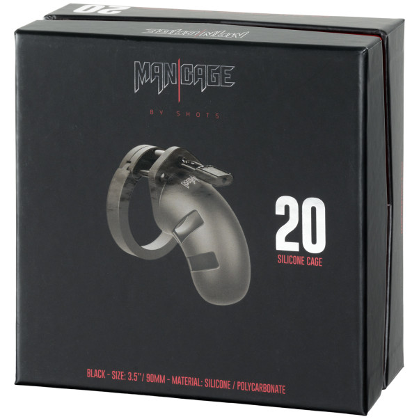Mancage 20 Cage de Chasteté en Silicone Image de l'emballage 90