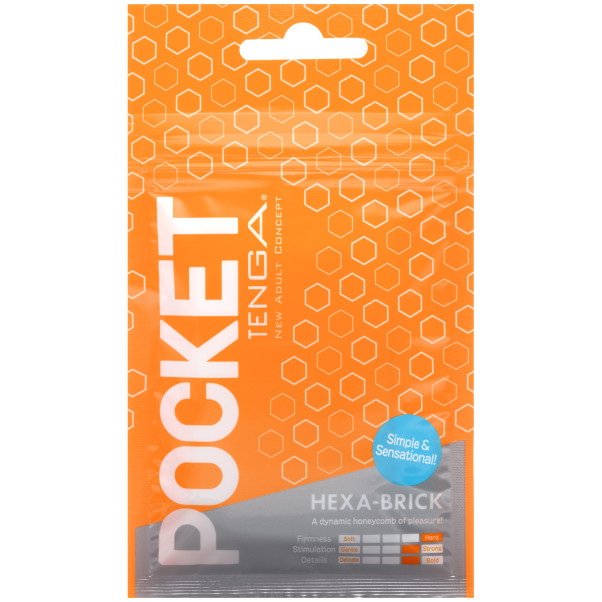TENGA Pocket Hexa-Brick Masturbateur Image de l'emballage 1