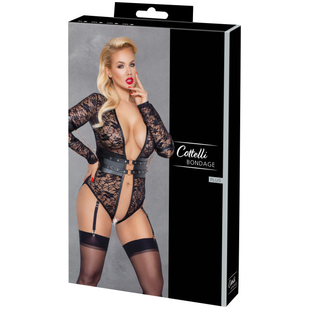Cottelli Bondage Body Ouvert avec Manches Longues Grande Taille Image de l'emballage 90