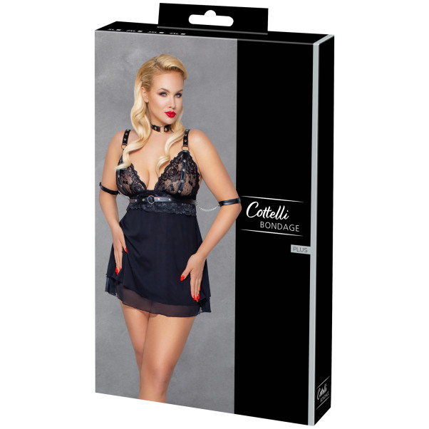 Cottelli Bondage Ensemble Nuisette Babydoll Grande Taille Image de l'emballage 90
