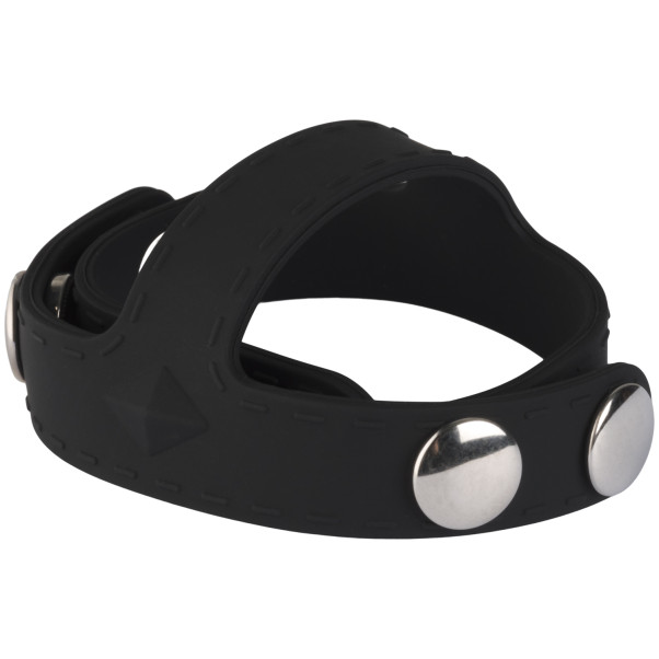 Blue Line C&B Gear Anneau Masculin En Silicone Avec Séparateur De Testicules Image du produit 1