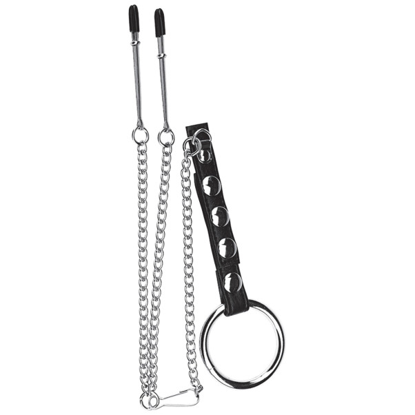 Blue Line C&B Gear Anneau Masculin Avec Pinces À Tétons Image du produit 1