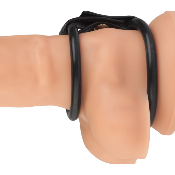 Blue Line C&B Gear Duo Anneau pour Pénis et Testicules Image du produit sur un gode 20