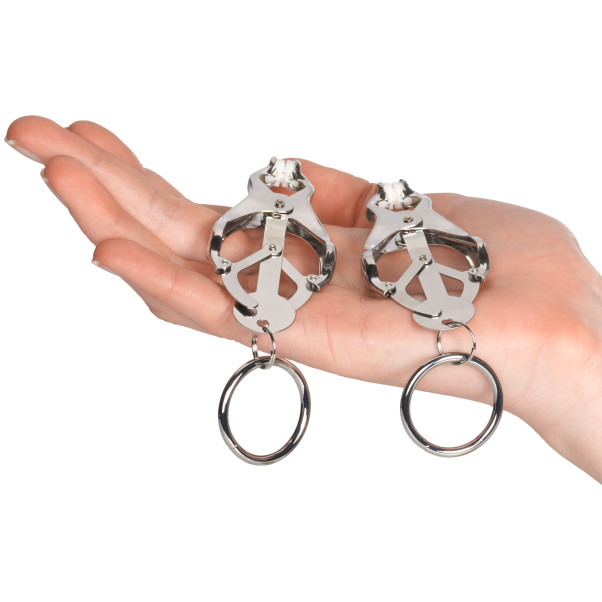 Taboom Butterfly Pinces à Tétons avec Anneaux Image du produit avec des mains 50
