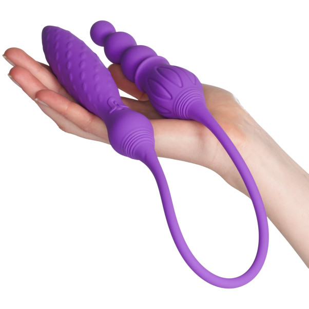 Adrien Lastic 2X Vibromasseur à Double Extrémité Télécommandé Image du produit avec des mains 50