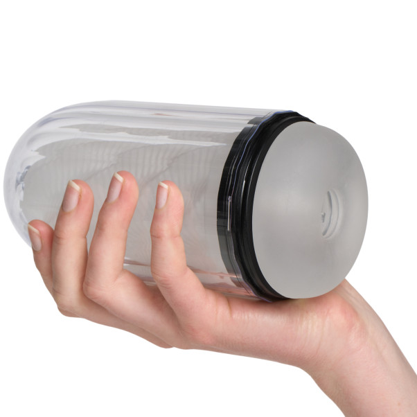 Sinful Spiral Clear Masturbateur Image du produit avec des mains 50