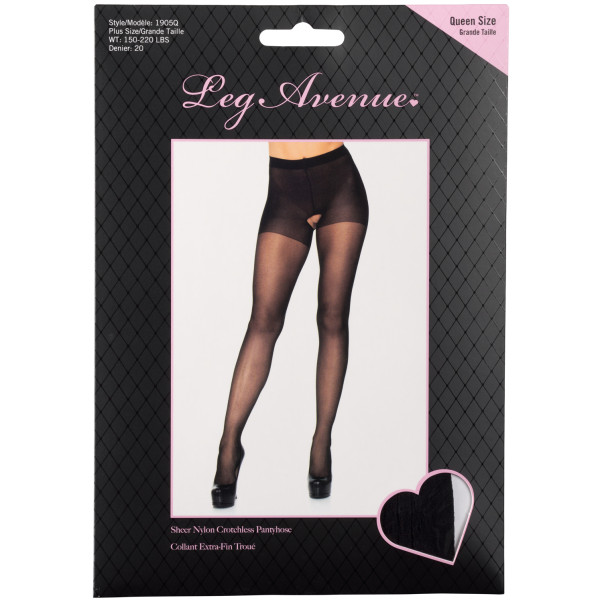 Leg Avenue Collants Transparents Sans Entrejambe Grande Taille Image de l'emballage 90