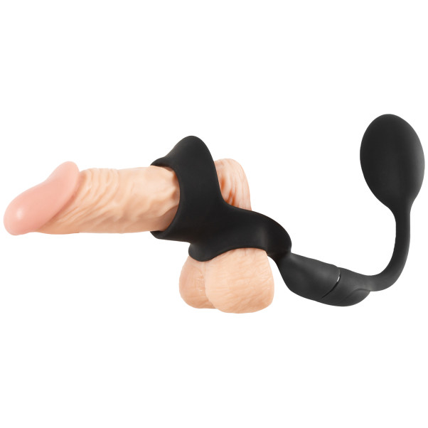 Rebel Men's Gear Anneau Pénien avec Plug Anal Télécommandé Image du produit sur un gode 20