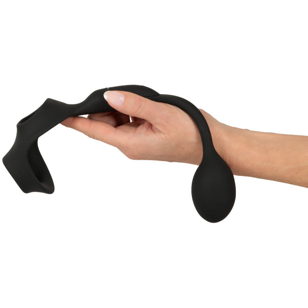 Rebel Men's Gear Anneau Pénien avec Plug Anal Télécommandé Image du produit avec des mains 50