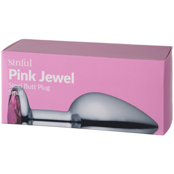 Sinful Pink Jewel Plug Anal en Acier Petit Image de l'emballage 90