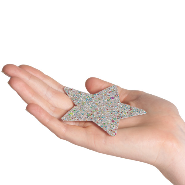 baseks Glitter Cache-tétons 3 pcs Image du produit avec des mains 50