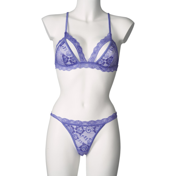 NORTIE Heather Very Peri Soutien-gorge et Culotte Ouverte Image du produit 4