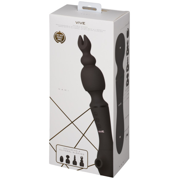 Vive Nami Vibromasseur Magic Wand à Double Extrémités et Ondes Pulsées Image de l'emballage 90