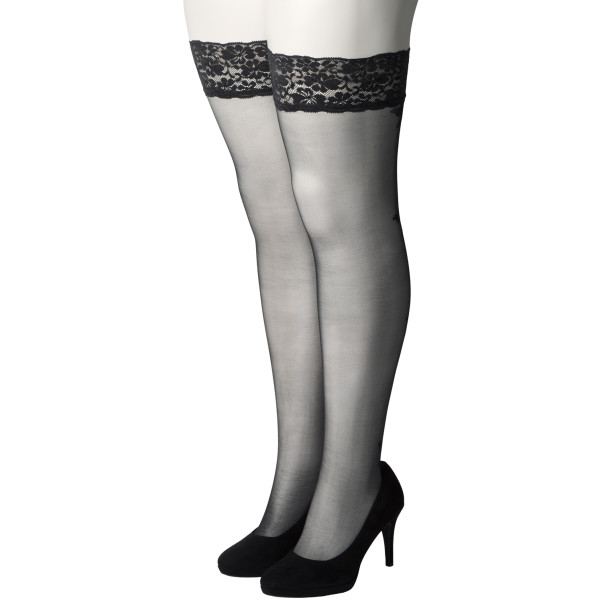 NORTIE Mint Hold-Up Collants avec Nœud Grande Taille Image du produit 6