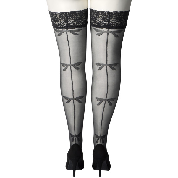 NORTIE Mint Hold-Up Collants avec Nœud Grande Taille Image du produit 7