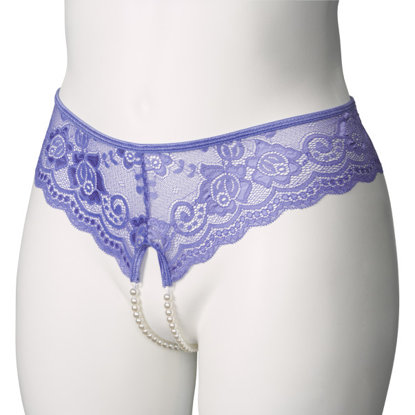 NORTIE Lavender Very Peri Culotte Perlée Ouverte Grande Taille Image du produit 5