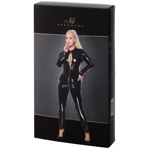 Noir Handmade Catsuit en Latex avec Fermeture Éclair Grande Taille Image de l'emballage 90